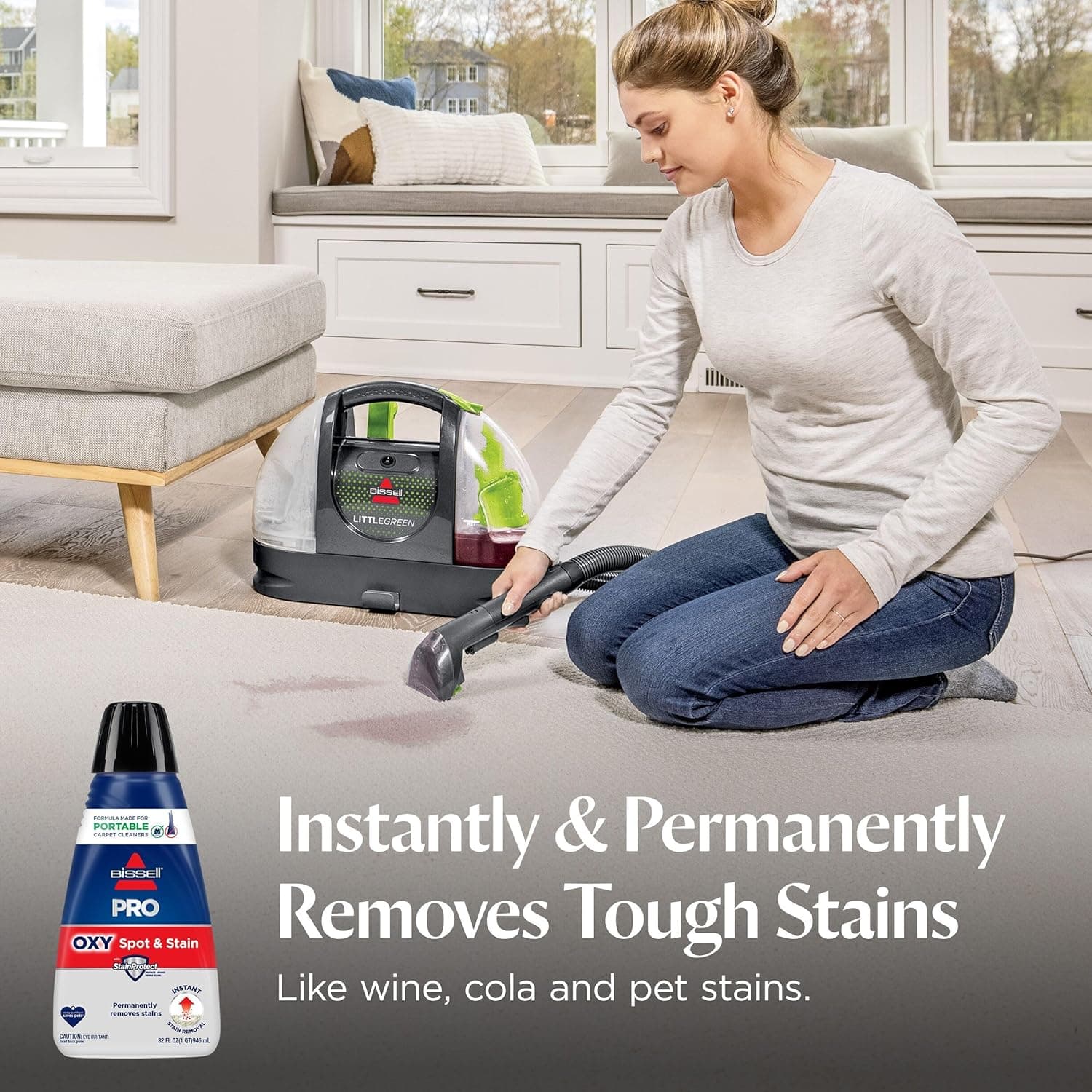 BISSELL Professional Spot & Stain + Oxy Portable Machine Formula