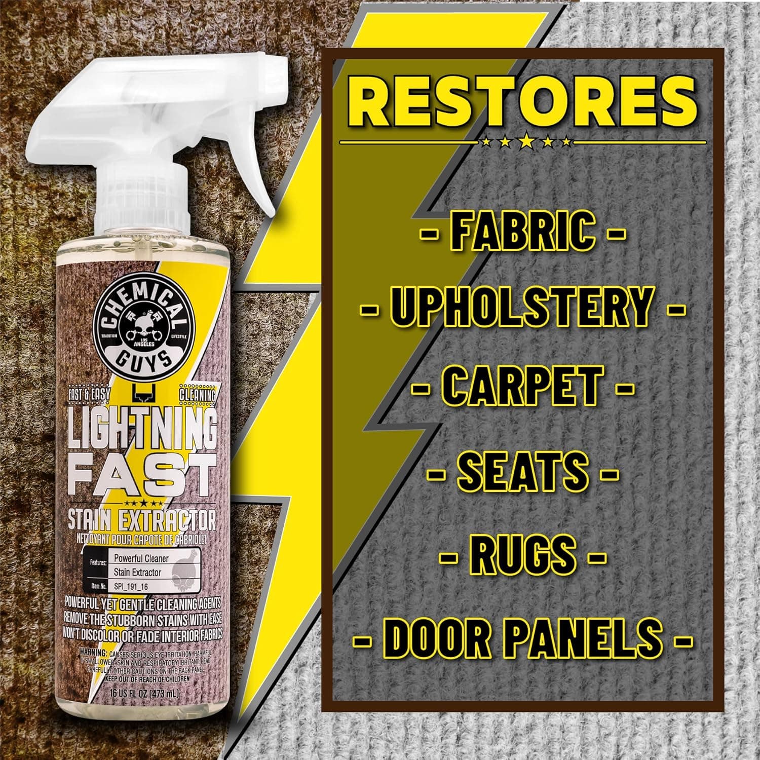 Chemical Guys Lightning Fast Carpet & Upholstery Stain Extractor