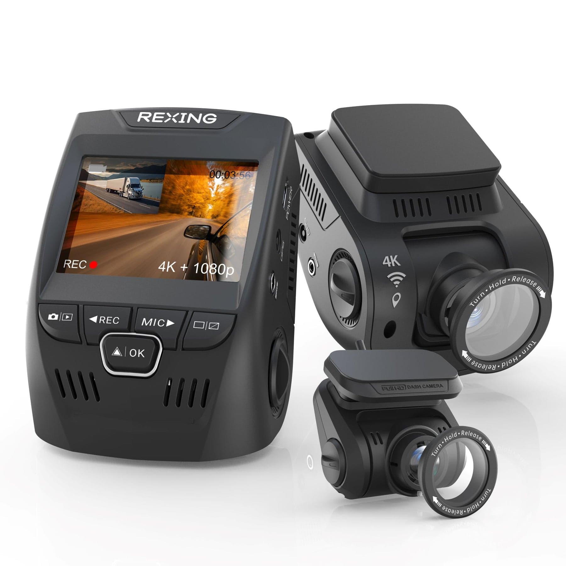 Rexing V1P SE 4K Dual Channel Car Dash Cam