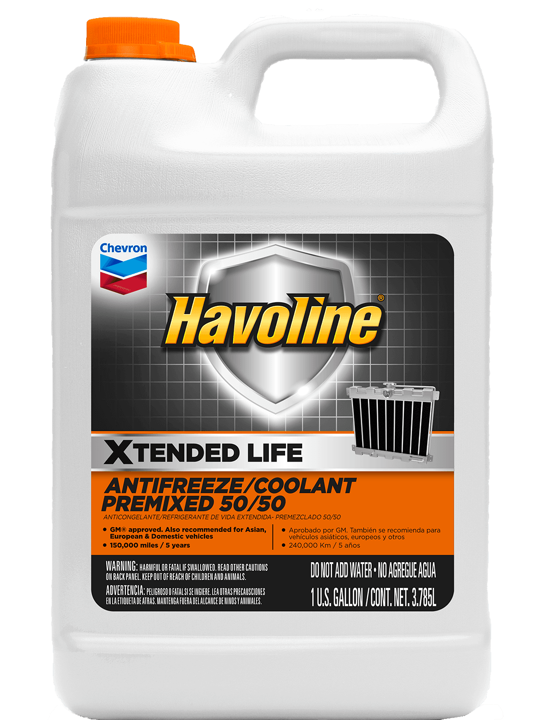 Havoline Xtended Life Antifreeze/Coolant Pre-mix 50/50