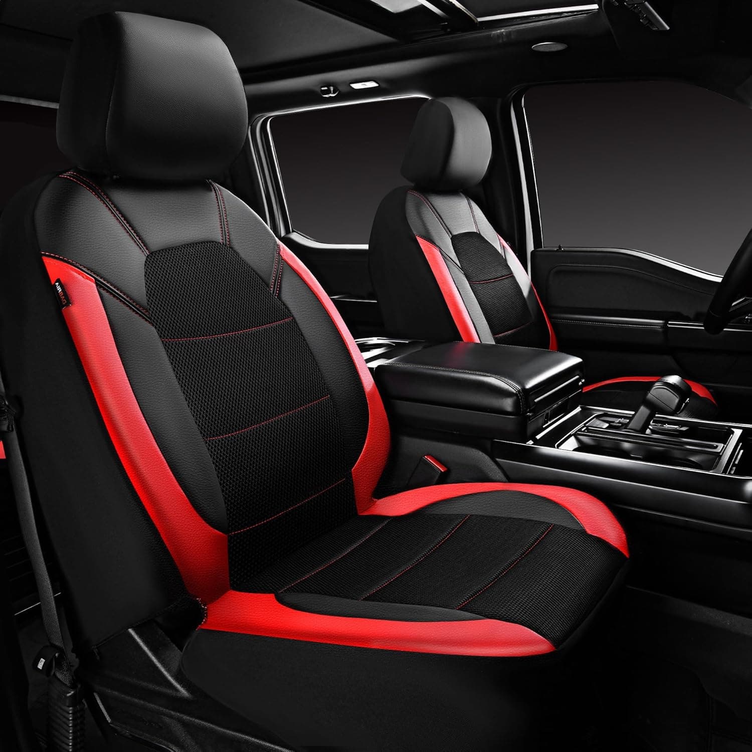CAR PASS Universal Leather Car Seat Covers Sport Full Set