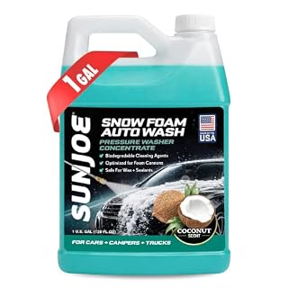 Sun Joe Snow Foam Car Wash Soap & Cleaner Concentrate, Coconut Scent