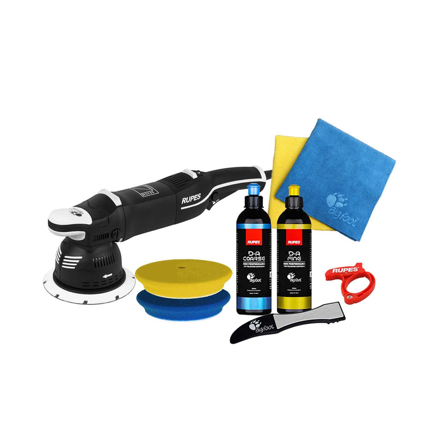 RUPES LK900E Mille Gear-Driven Rotary Polisher (Starter Kit)