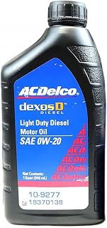 ACDelco GM OE dexosD 0W-20 Full Synthetic Diesel Motor Oil
