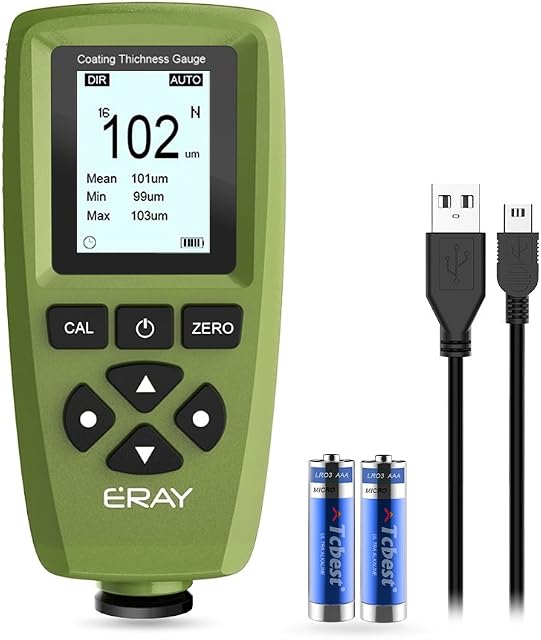 ERAY Paint Thickness Gauge with Backlit LCD and USB Export