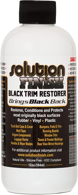 Solution Finish Black Trim Restorer