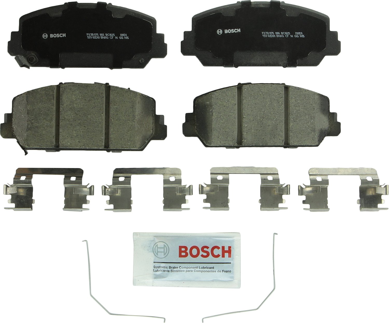 Bosch BC1625 QuietCast Premium Ceramic Disc Brake Pad Set