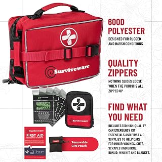 Surviveware 238-Piece Comprehensive Premium First Aid Kit
