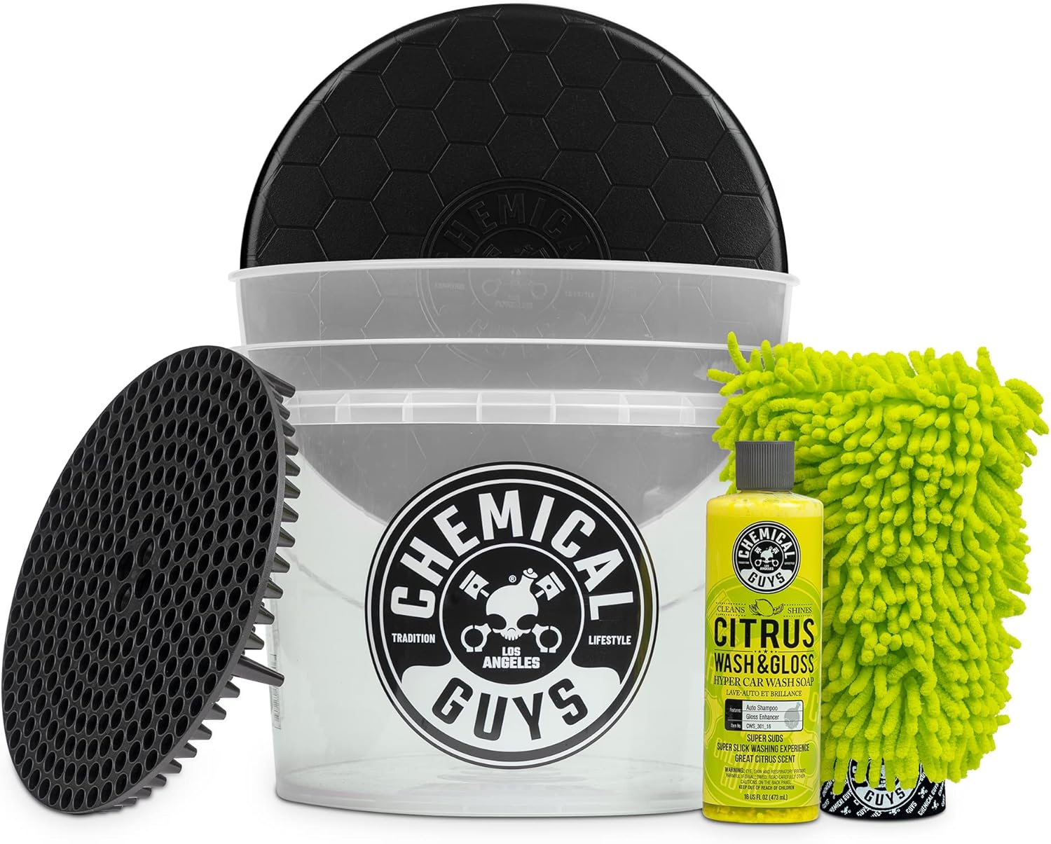 Chemical Guys Ultimate Scratch-Free Detailing Car Wash Bucket Kit (HOL133)