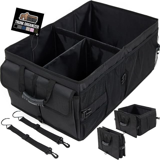 Gorilla Grip Large Capacity Collapsible Car Trunk Organizer