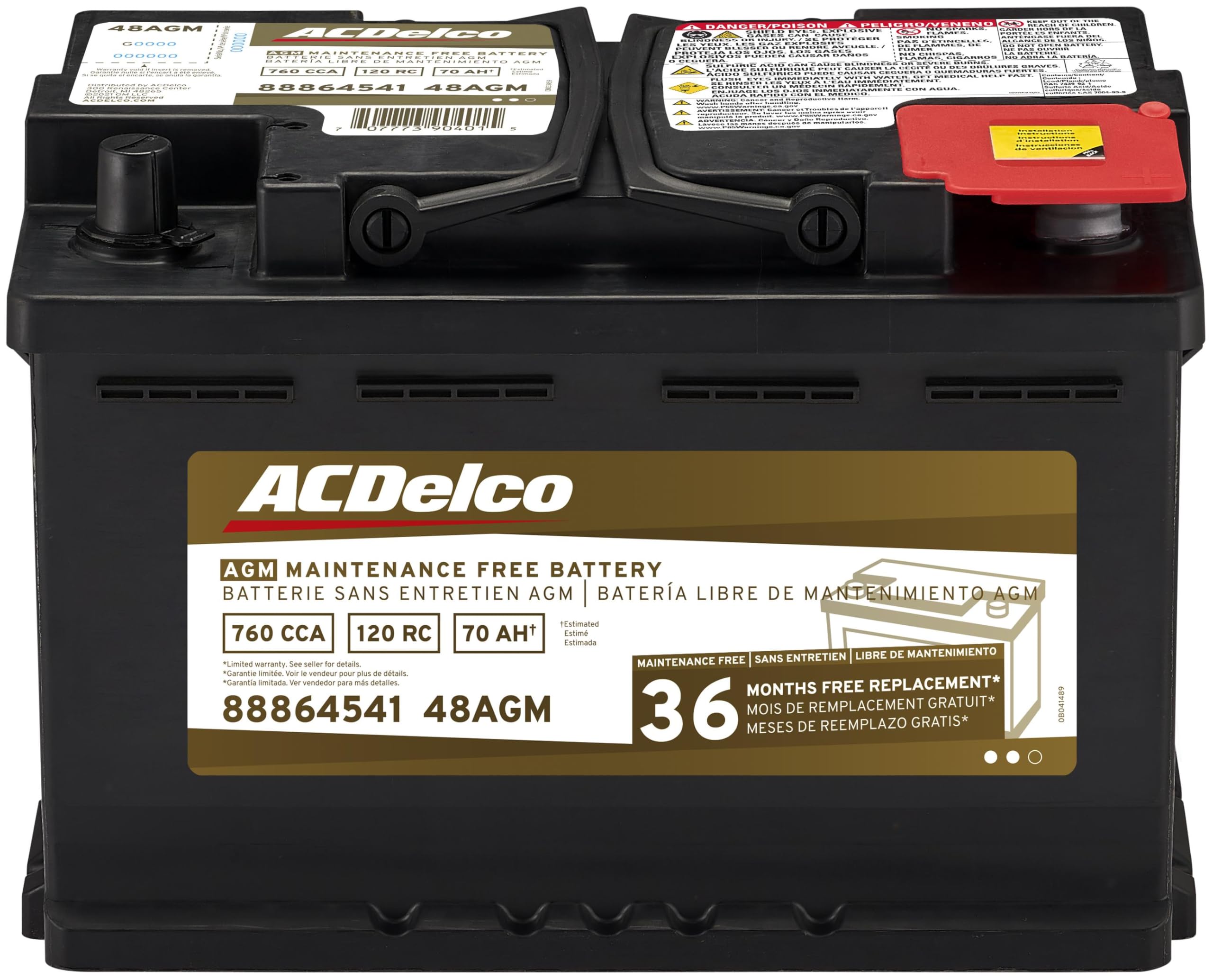ACDelco Gold 48AGM AGM Group 48 Battery