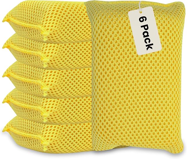 Iconikal 6-Pack Bug Scrubber Sponge 5.9x3.5-Inch