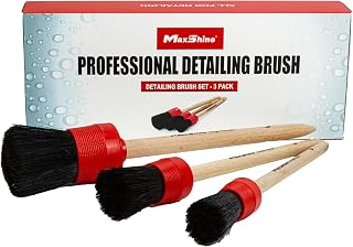 Maxshine 3-Piece Professional Auto Detailing Brush Kit