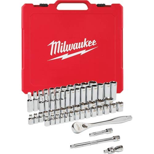 Milwaukee 3/8" Drive 56-Piece Ratchet & Socket Set
