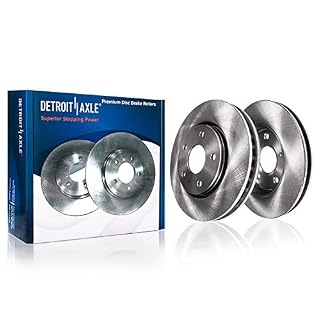Detroit Axle R-31407 Front Vented Brake Rotor Pair