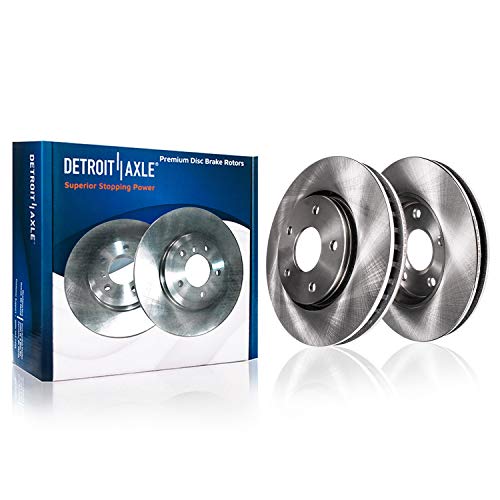 Detroit Axle R-31407 Front Vented Brake Rotor Pair