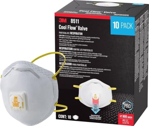 3M 8511 N95 Particulate Respirator with Cool Flow Valve