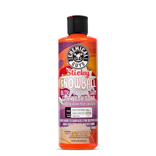 Chemical Guys Sticky Snowball Ultra Snow Foam Car Wash Soap (16 oz)