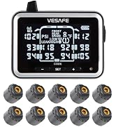 VESAFE Wireless Tire Pressure Monitoring System with Full-Color Real-Time Display — image 4