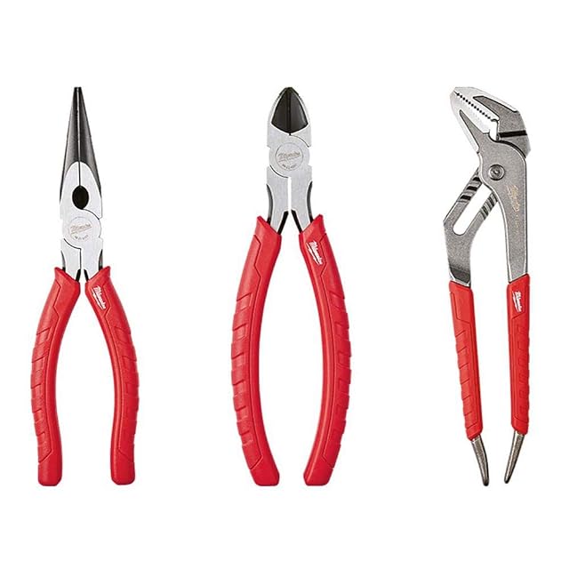 Milwaukee Pliers Set Alloy Steel 3-Piece