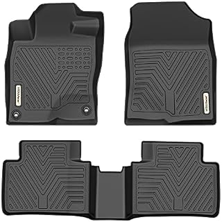 YITAMOTOR Floor Mats for Honda Civic Sedan/Type R 2016-2021, TPE All-Weather Custom Fit Floor Liners, 1st & 2nd Row