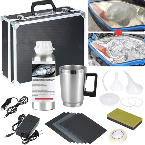 Pmbqifay Headlight Restoration Kit (Vapor Atomizing Cup, 200ML)