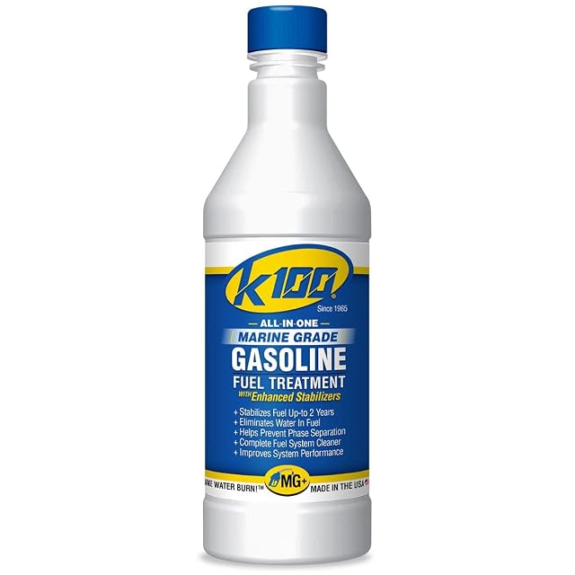 K-100 All-In-One Marine Grade Gasoline Fuel Treatment with Enhanced Stabilizers