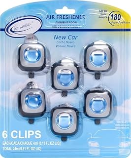 Air Jungles New Car Scent Air Freshener Vent Clip, 6 Ct