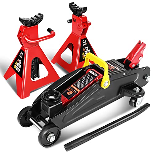 DNA Motoring TOOLS-00280 2 Ton Car Jack and Stands Kit