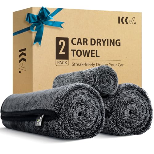 KKV Microfiber Drying Towels, 35 x 24 in (2-Pack)