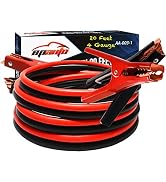EPAuto 4 Gauge x 20 Ft Heavy Duty Jumper Cables with Safety Gloves & Travel Bag — image 6