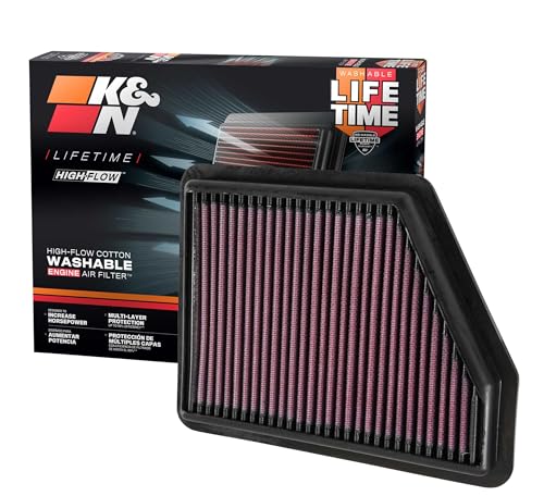 K&N 33-5045 High-Flow Original Lifetime Engine Air Filter
