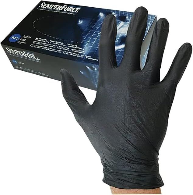 Sempermed SemperForce Black Nitrile Gloves