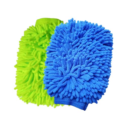 HeGangLy Chenille Microfiber Car Wash Mitt 2-Pack