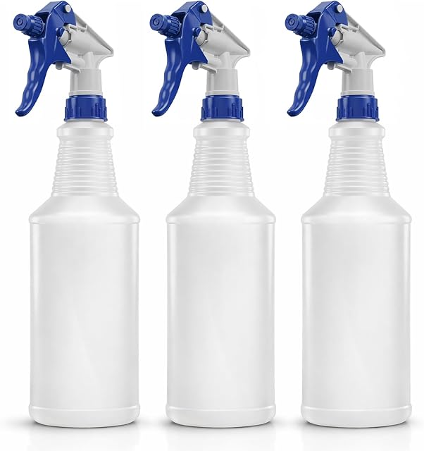 Bar5F Heavy Duty Chemical Resistant Spray Bottles 24 oz (3-Pack)