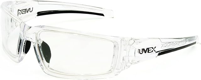 Honeywell Uvex Hypershock Safety Glasses (S2970HS) · Clear Frame, HydroShield Anti-Fog