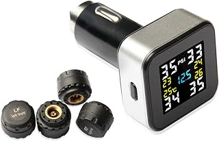 VESAFE Wireless Tire Pressure Monitoring System with Full-Color Real-Time Display