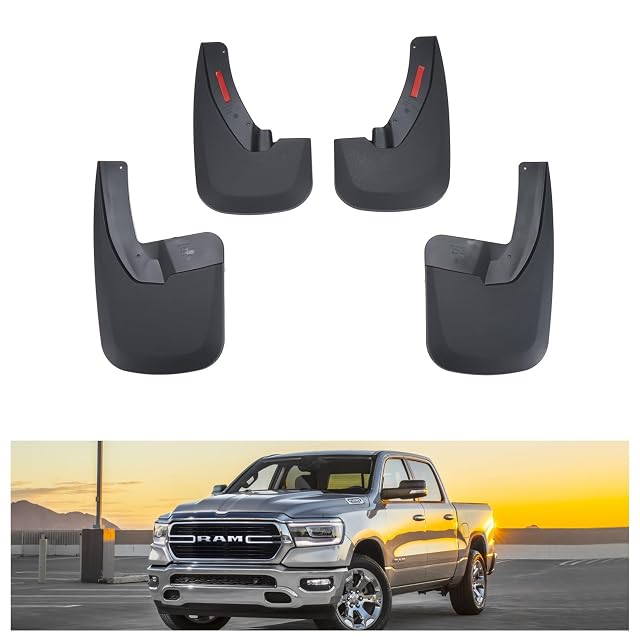 Kiwi Master Mud Flaps for Dodge Ram 1500 (with OEM Fender Flares)