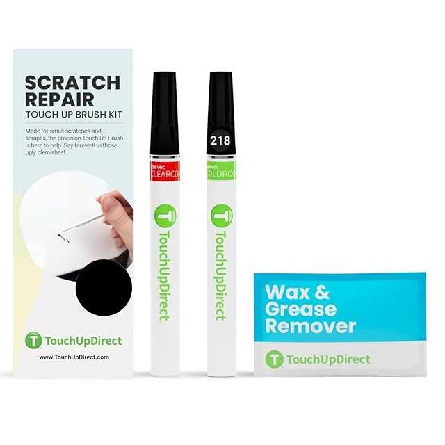 TouchUpDirect Auto Scratch Repair Brush Kit · Toyota 218 Midnight Black