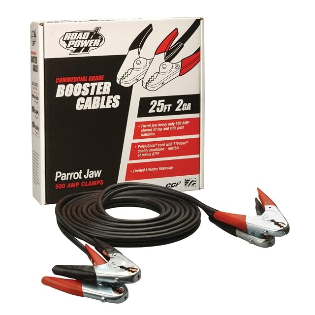 Road Power Heavy Duty 4 Gauge 25 ft Jumper Cables