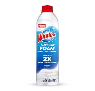 Windex Fast Shine Foam Glass Cleaner
