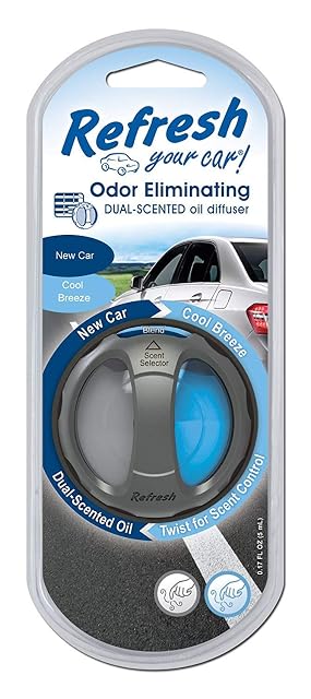 Refresh Your Car Dual Scent Diffuser (New Car / Cool Breeze)