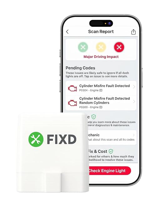 FIXD Bluetooth OBD2 Scanner