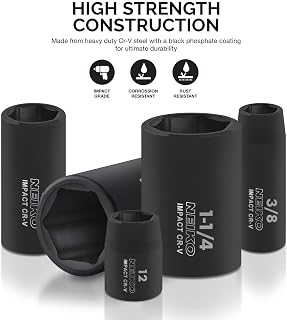Neiko NEIKO 02448A 65-Piece 1/2" Drive Master Impact Socket Set