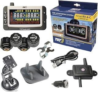 TST (Truck System Technologies) 507 Series TPMS · 4-Sensor Cap Kit with Color Display