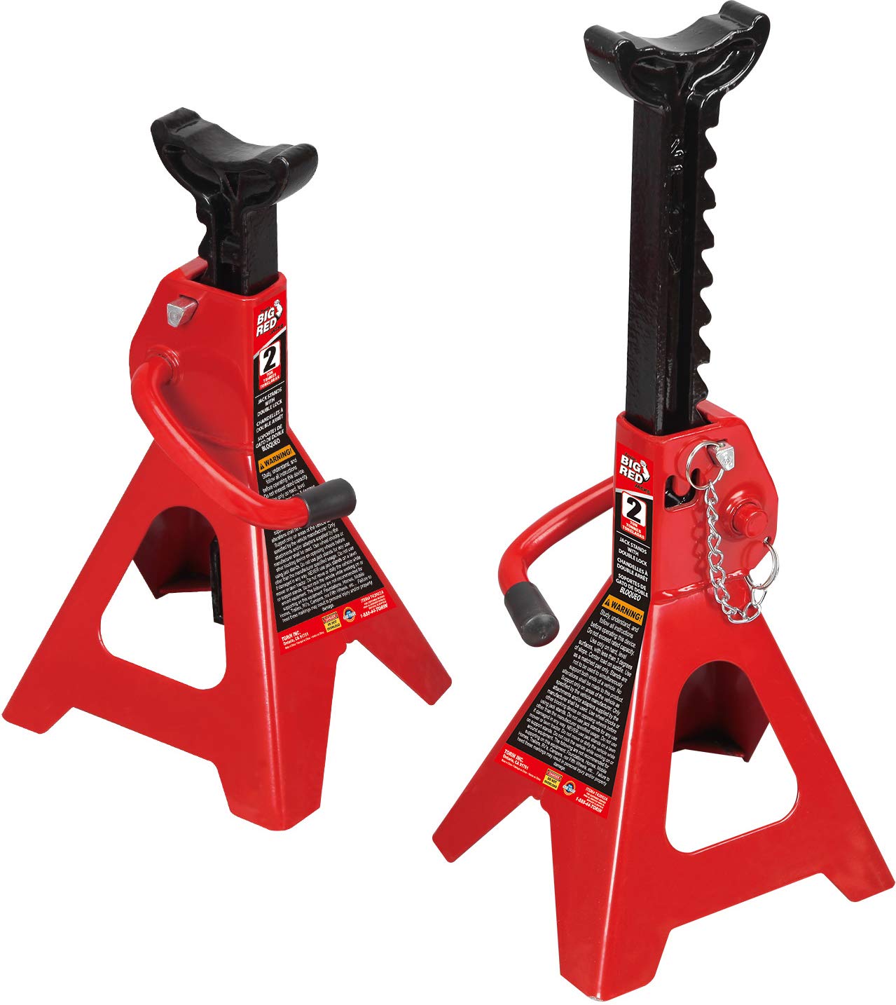 BIG RED T42002A 2-Ton Double Locking Jack Stands