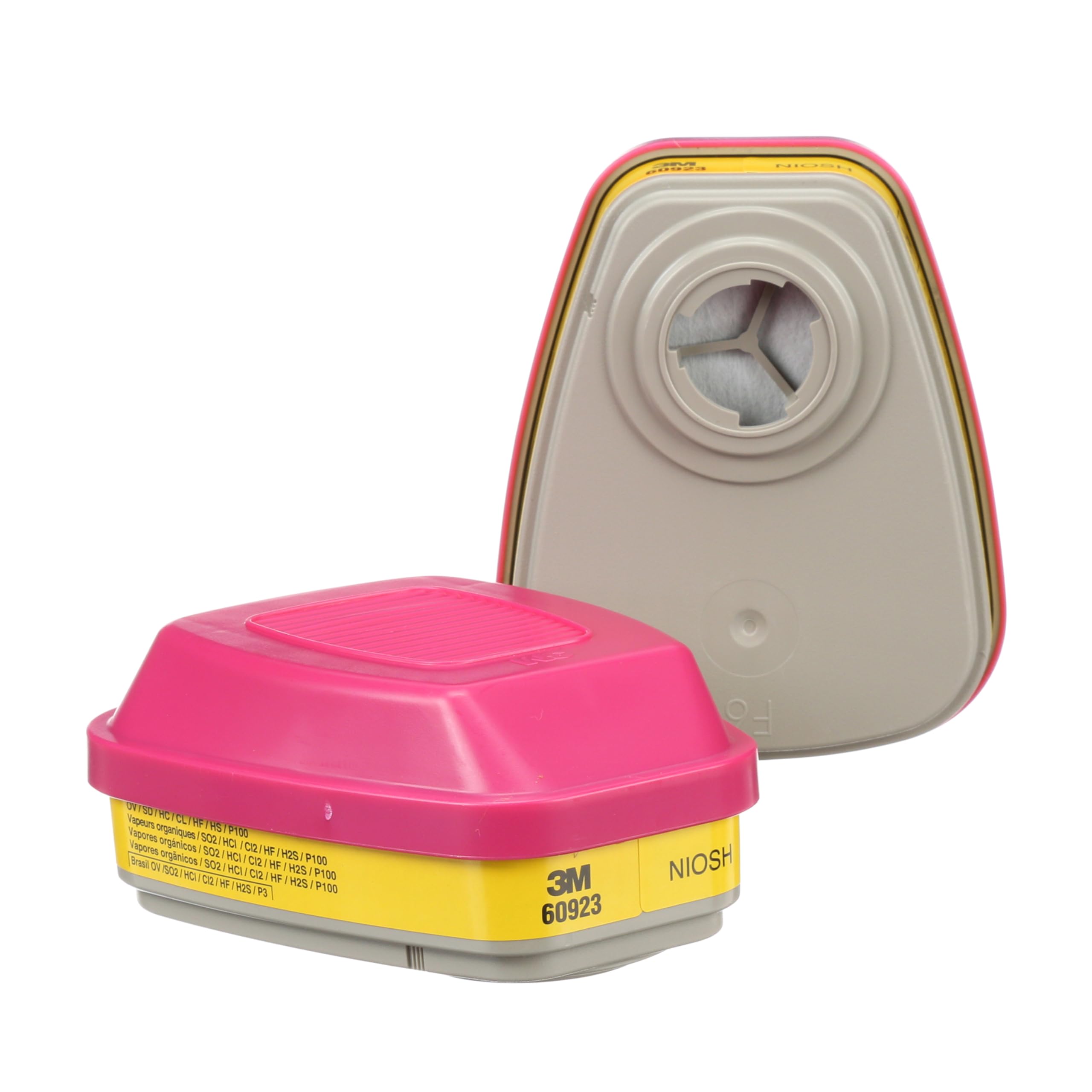 3M P100 Respirator Cartridge/Filter 60923 (1 Pair)