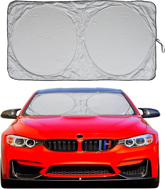 A1 Shades Windshield Sun Shade with Storage Pouch