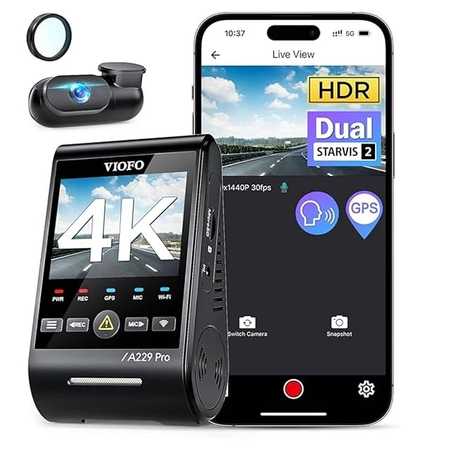 VIOFO A229 Pro 4K HDR Dash Cam