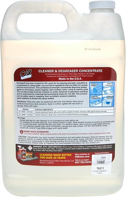 Oil Eater Original Cleaner & Degreaser Concentrate